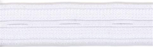 Elastique boutonnière (19 mm - Blanc)