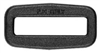 Boucle rectangle (40 mm - Plastique - Noir)