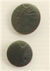 Bouton queue (Plastique - Drapé noir - 18 mm)