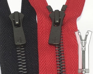 Zip 5 Excella © laiton CDF séparable (Standard - 60 cm - Noir)