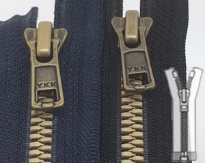 Zip 6 Metaluxe © doré séparable (Standard - 60 cm - Noir)