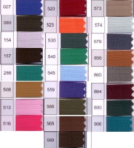 Zip 6 injecté séparable (Standard - 55 cm - Assortiment)