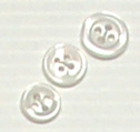 Bouton 4 trous (Plastique - 10 mm - Nacré)