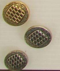 Bouton queue (Métal - Maille argenté - 15 mm)