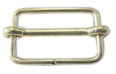 Boucle coulisse acier (28 mm - Bronze)