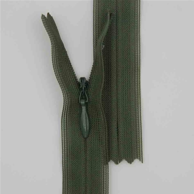 Zip 4 invisible fixe (Goutte d'eau - 25 cm - Vert)