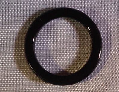 Anneau (10 mm - Noir - Nylon)
