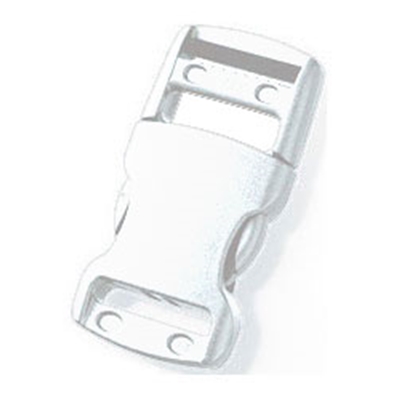 Boucle attache rapide (10 mm - Blanc - Plastique)