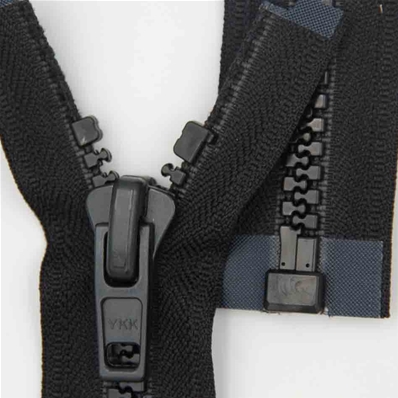 Zip 9 injecté séparable (Standard - 140 cm - Noir)