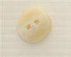 Bouton 2 trous (Plastique - Strié beige - 15 mm)