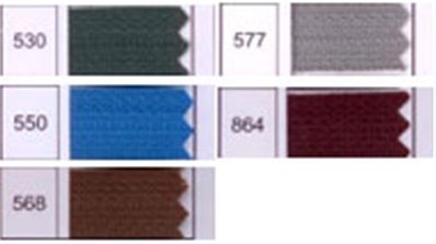 Zip 5 laiton séparable (Standard - 60 cm - Assortiment)