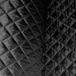 Doublure matelassée polyester 150 cm noir