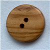 Bouton 2 trous (Bois - Buis naturel - 15 mm)