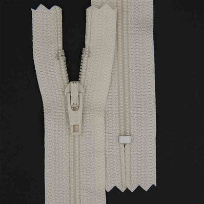 Zip 4 spirale fixe (Standard - 10 cm - Ecru)