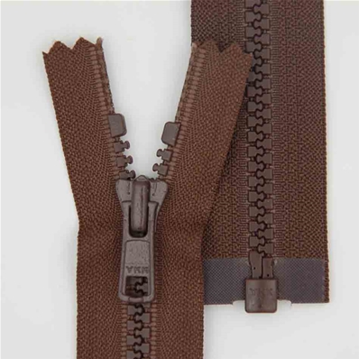 Zip 6 injecté séparable (Standard - 60 cm - Marron)