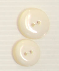 Bouton 2 trous (Plastique - Inclusion blanc - 21 mm)