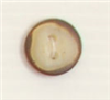 Bouton 2 trous (Plastique - Chiné marron et beige - 14 mm)