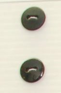 Bouton 2 trous (Plastique - Noir mat - 12 mm)