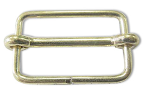 Boucle coulisse acier (20 mm - Bronze)