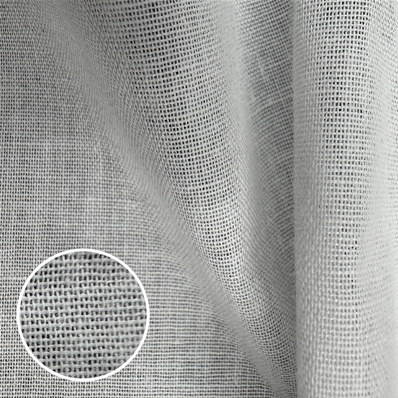 Toile thermocollante percale 98g/m² (Coton - 90 cm - Blanc)