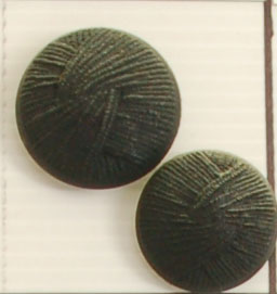 Bouton queue (Plastique - Drapé noir - 27 mm)