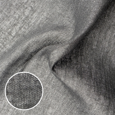 Toile thermocollante percale 98g/m² (Coton - 90 cm - Noir)