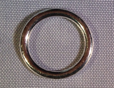 Anneau (10 mm - Etain brillant - Zamak)