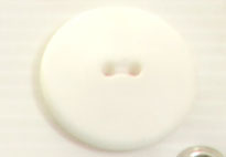 Bouton 2 trous (Prêt à teindre - Blanc mat - 31 mm)
