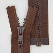 Zip 6 injecté séparable (Standard - 60 cm - Marron)