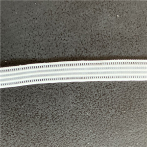 Tresse élastique plate 3g (4 mm - Blanc)