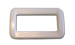 Boucle rectangle (25 mm - Plastique - Blanc)