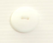 Bouton 2 trous (Prêt à teindre - Blanc mat - 22 mm)