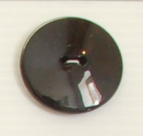 Bouton 2 trous (Plastique - Noir brillant - 31 mm)