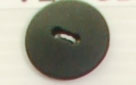 Bouton 2 trous (Plastique - Noir mat - 19 mm)