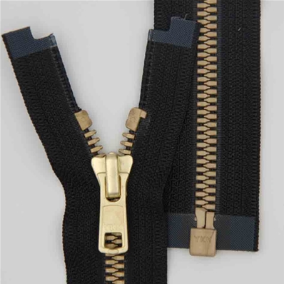Zip 6 Metaluxe © doré séparable (Standard - 50 cm - Noir)